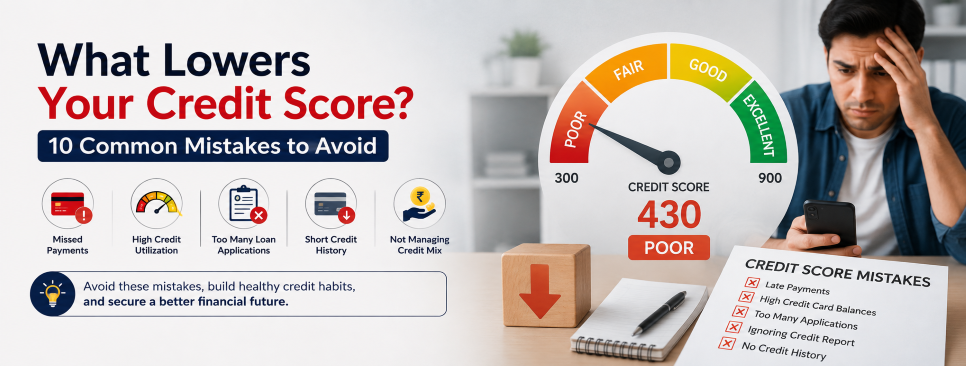 What Lowers Your Credit Score? 10 Common Mistakes to Avoid